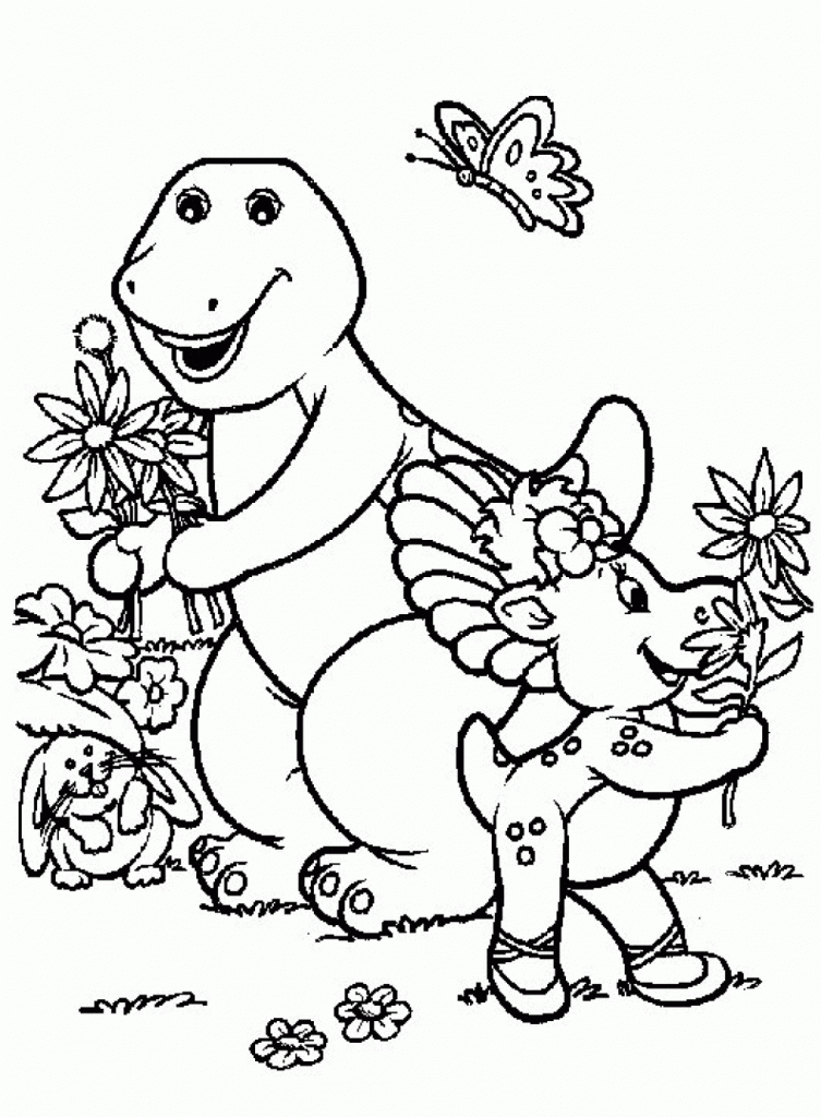 barney halloween coloring pages for kids | Coloring Pages For Kids