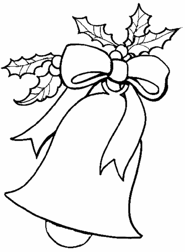 Christmas Bell Coloring Pages | Coloring Pages