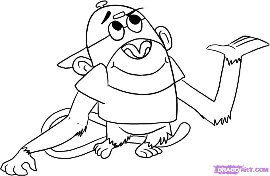 How to Draw Jake Spidermonkey from My Gym Partners a Monkey, Step 