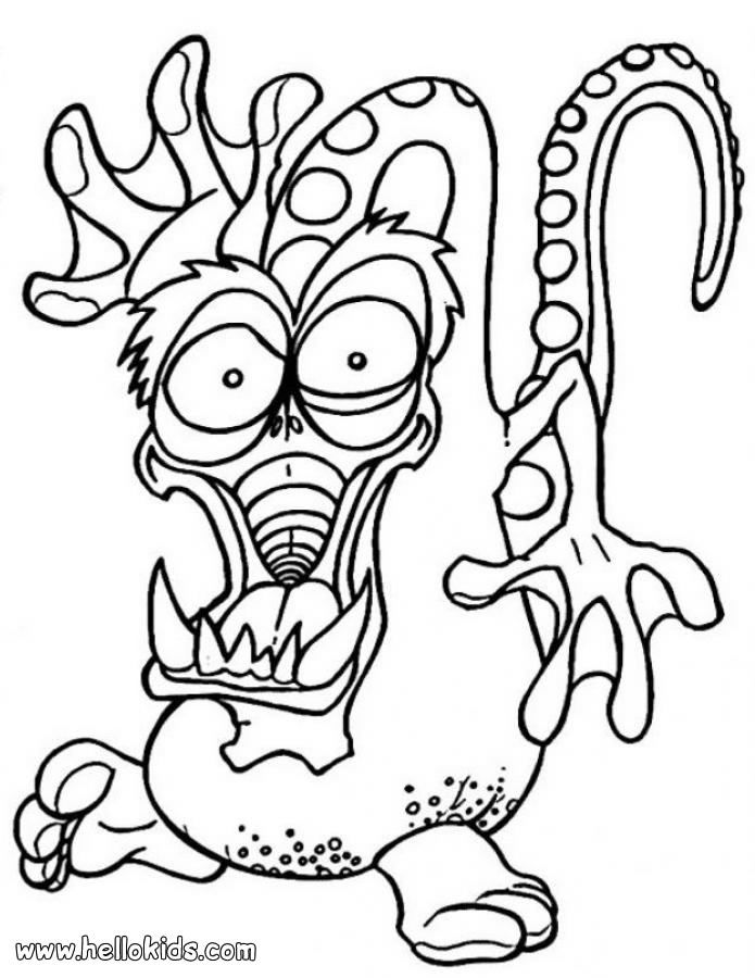 Monster Coloring Page | Coloring Pages