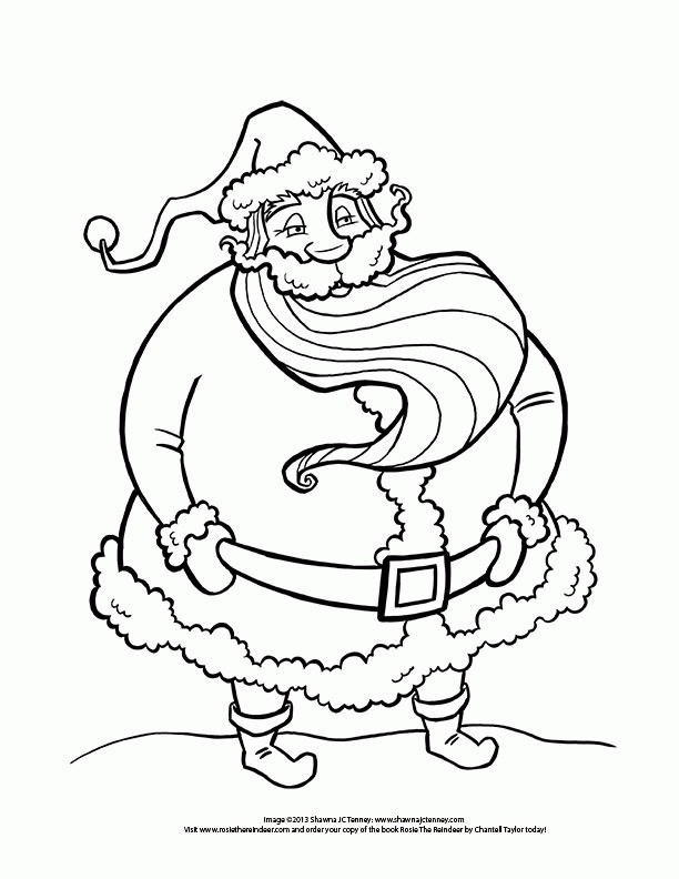 Shawna JC Tenney: Santa Claus Coloring Page from Rosie The Reindeer!