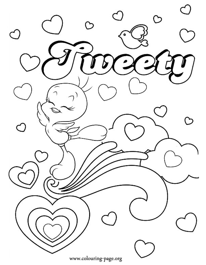 Tweety b Colouring Pages
