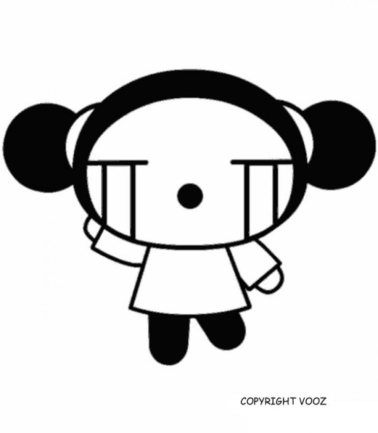 PUCCA coloring pages - Pucca smiling