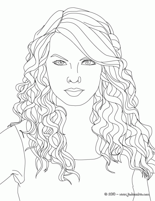 Taylor Swift Coloring Pages Coloriage TAYLOR SWIFT Taylor Swift 