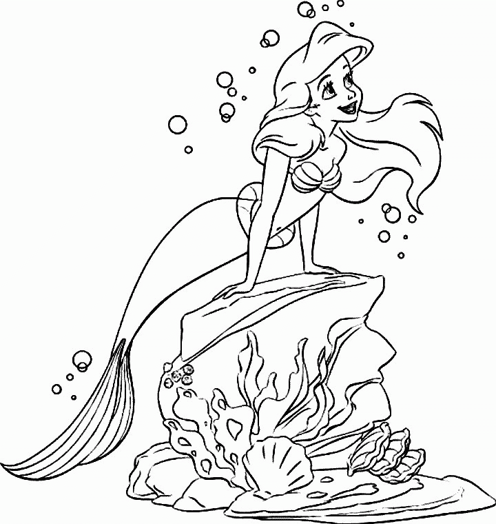 Disney-princess-mermaid-coloring-page-11 Photo by lizdarrah 