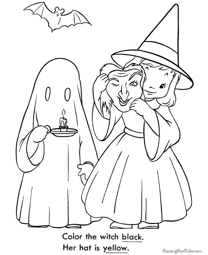 Halloween Ghost Coloring Pages Printable
