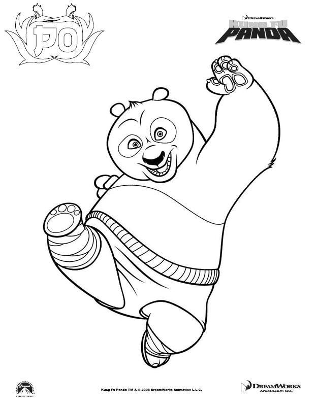 kung panda coloring pages - FunPict.com