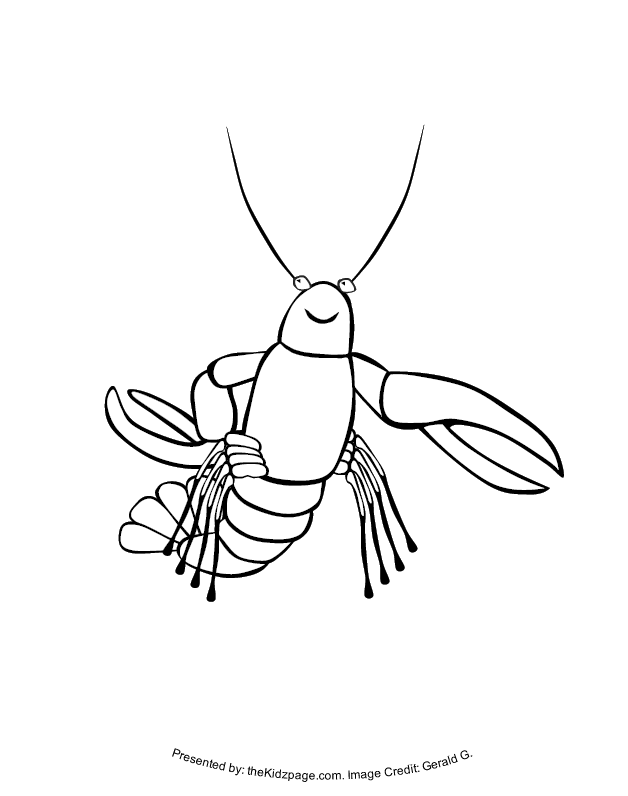Lobster - Free Coloring Pages for Kids - Printable Colouring Sheets