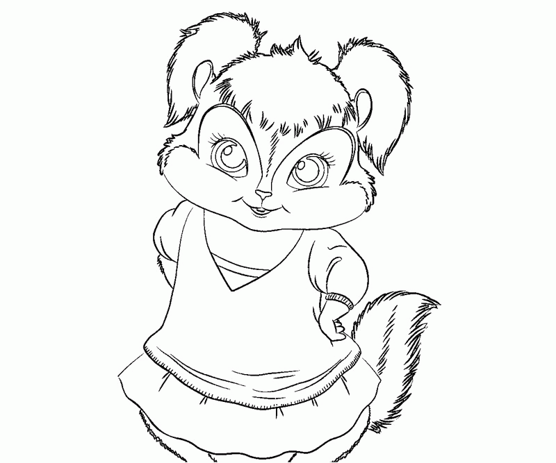 Alvin And The Chipmunks 2 Coloring Pages
