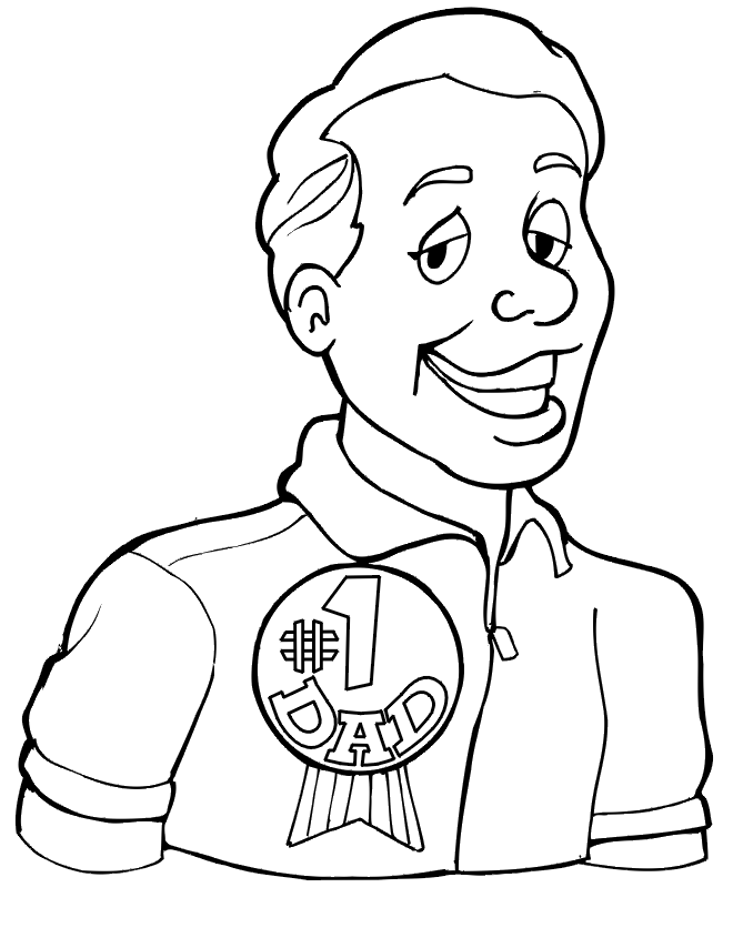 Father's Day Coloring Pages for Kids- Free Coloring Sheets