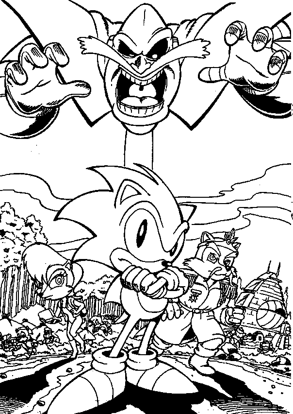 Sonic Coloring Pages | Free Coloring Online