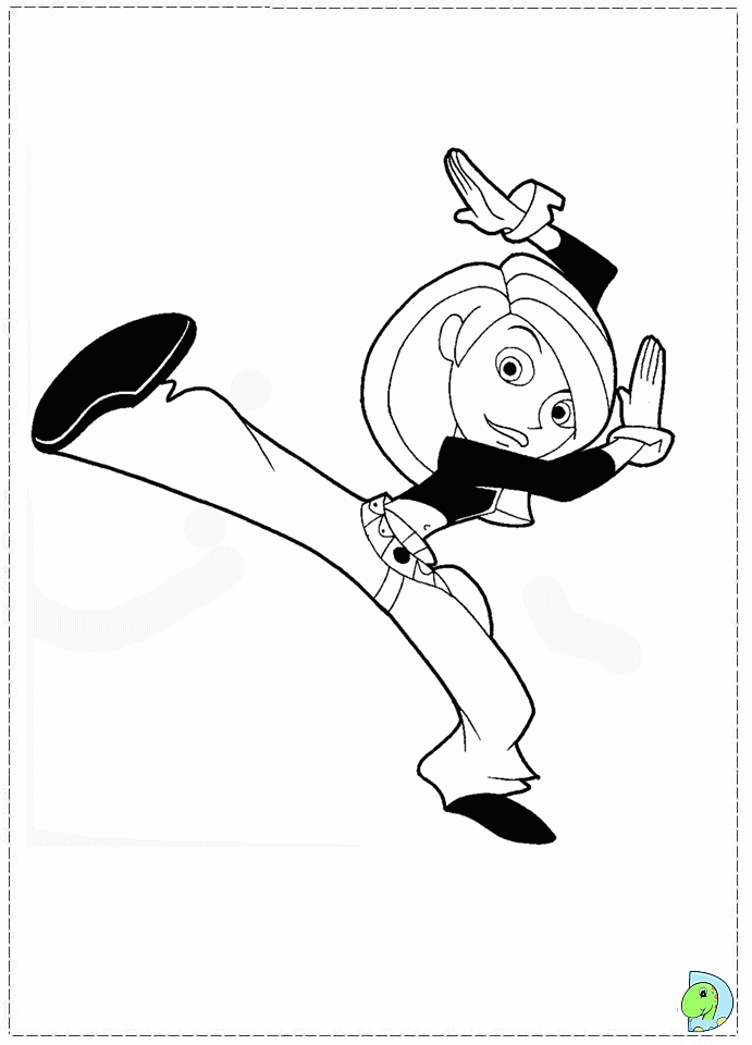 Kim Possible Coloring page