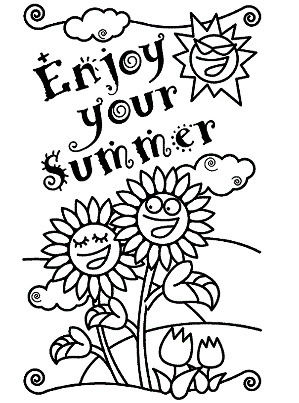 Summer Season Coloring Pages | Coloring - Part 3