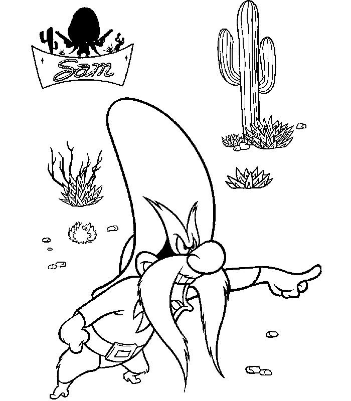 Pin Free Printable Looney Tunes 09 Fullcoloringpagescom Cake on