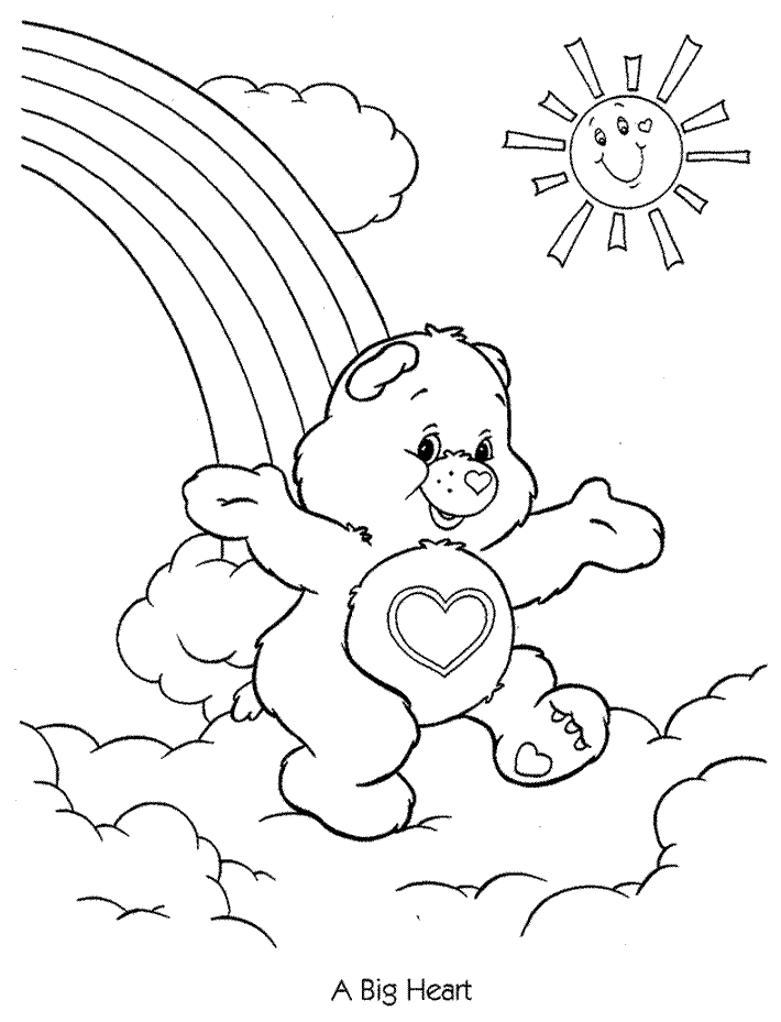 Free Care Bear Coloring Pages - Free Printable Coloring Pages 