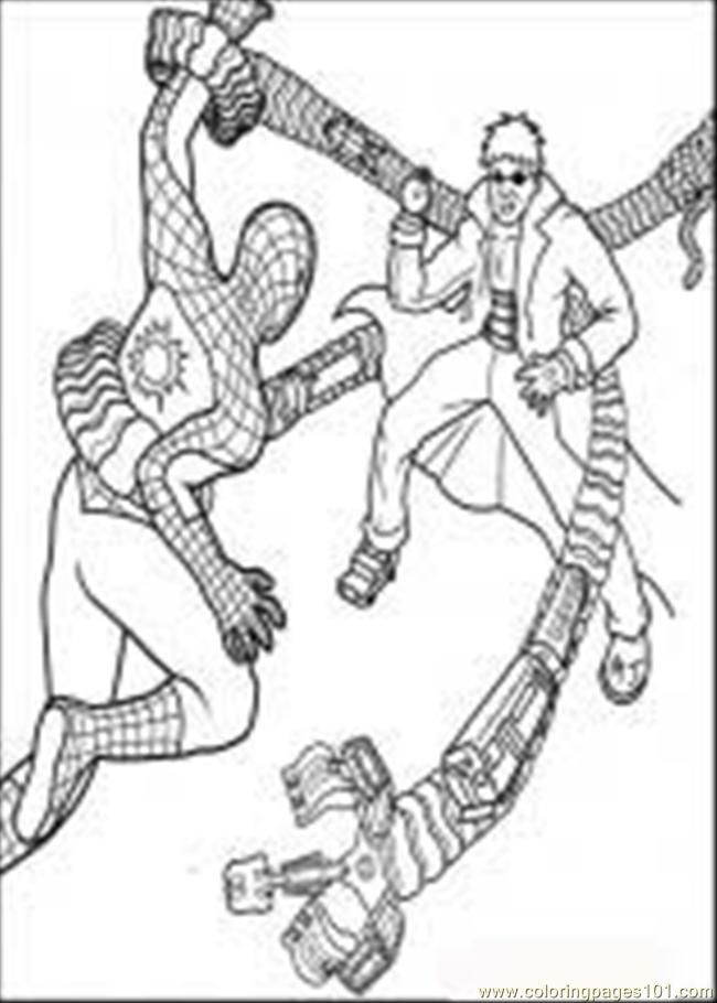 Coloring Pages Spiderman 33 M (Cartoons > Spiderman) - free 