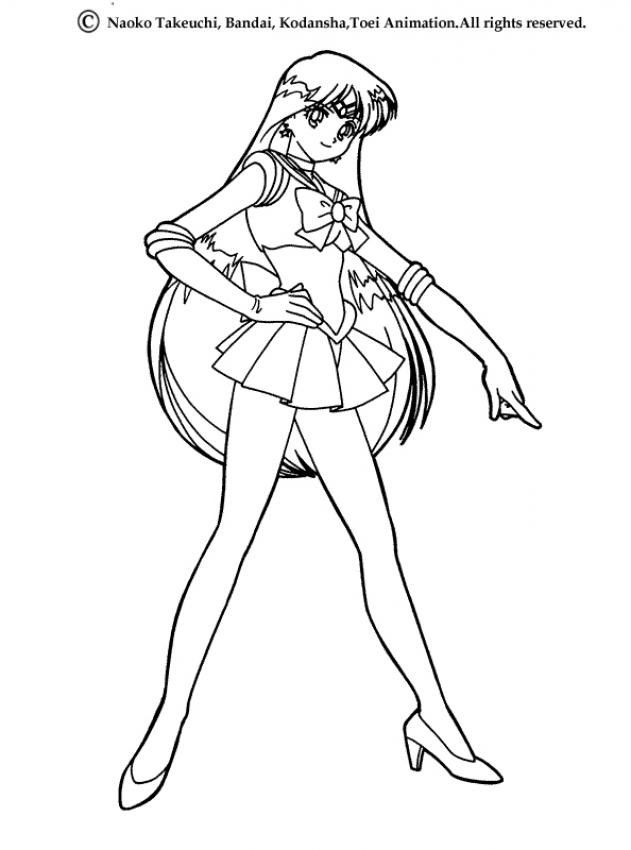 sailor moon christmas coloring pages