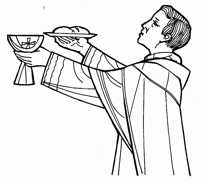 Communion Eucharist Celebration Coloring Page | Download printable 