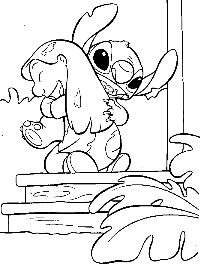 Krafty Kidz Center: Lilo and Stitch coloring pages