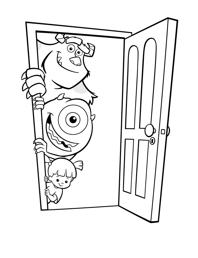 Monsters inc Coloring Pages - Coloringpages1001.