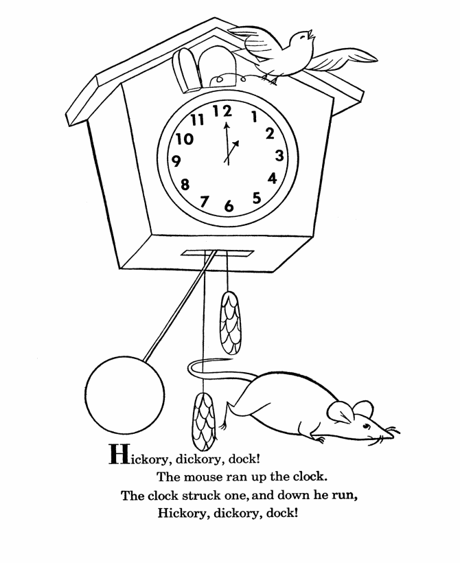 inkspired musings: Nursery Rhyme Time with Hickory Dickory Dock