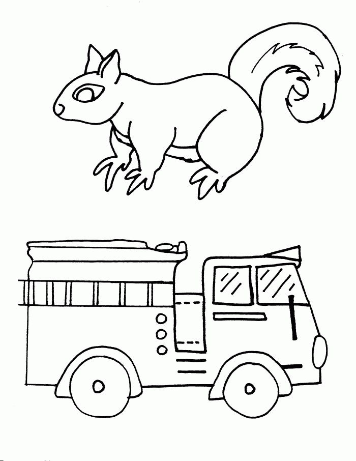 Fire-truck-coloring-9 | Free Coloring Page Site