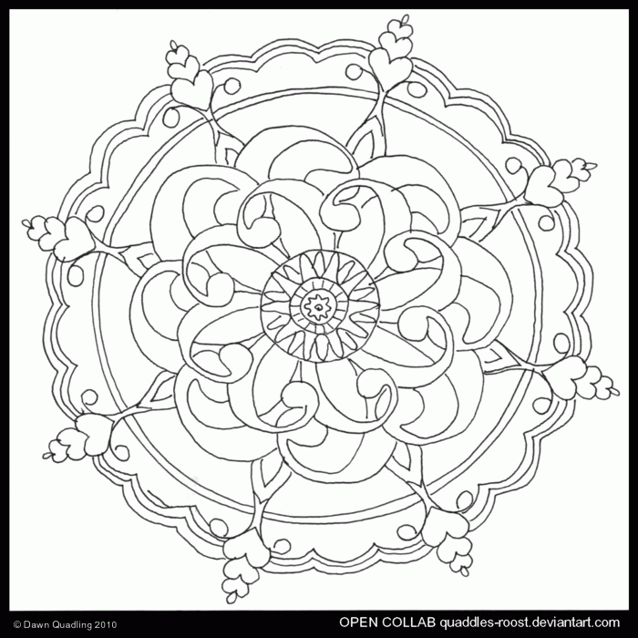 Lost In Meditation Mandala by Quaddles-Roost on deviantART