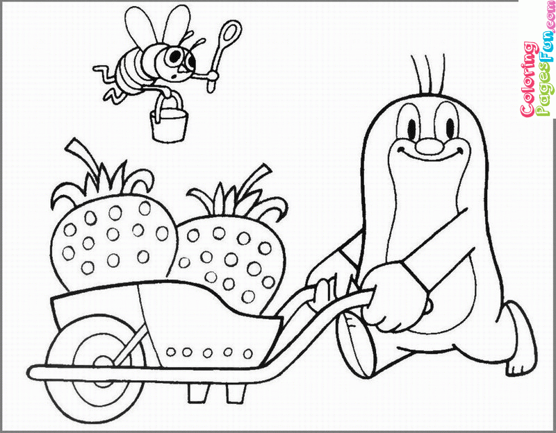 Mole Coloring Pages - Coloring Nation