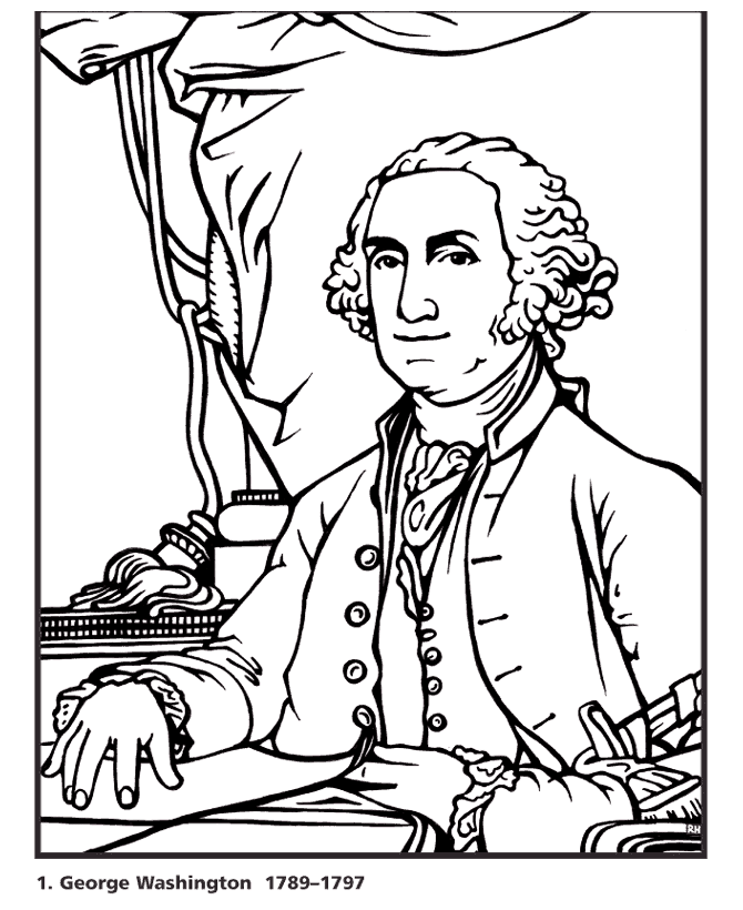USA-Printables: President George Washington Coloring Pages - US 