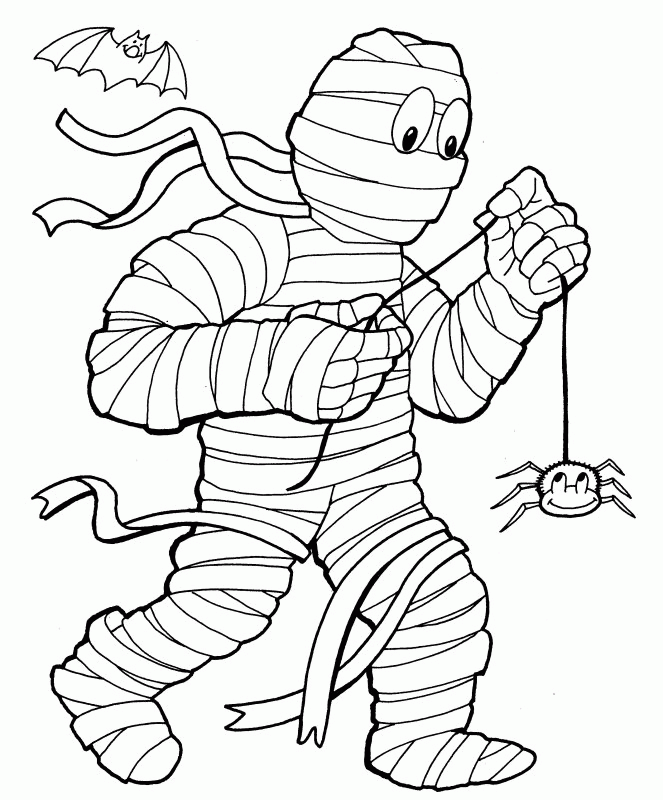 a mummy Colouring Pages (page 2)