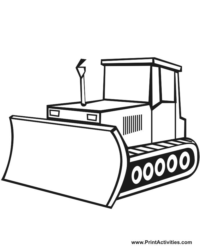 Bulldozers Coloring Pages 190 | Free Printable Coloring Pages