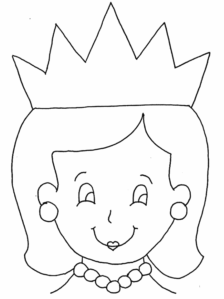 Queen Colouring Page