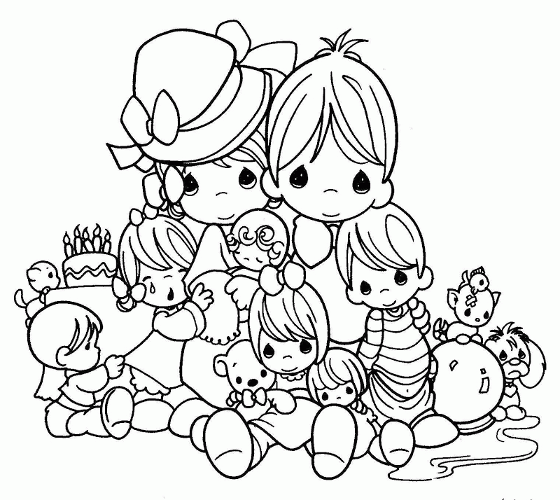 Printable Precious Moments Coloring Pages For Kids | COLORING WS