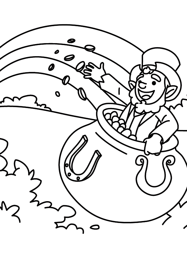 Leprechaun coloring page | Colegio - St. Patrick's Day