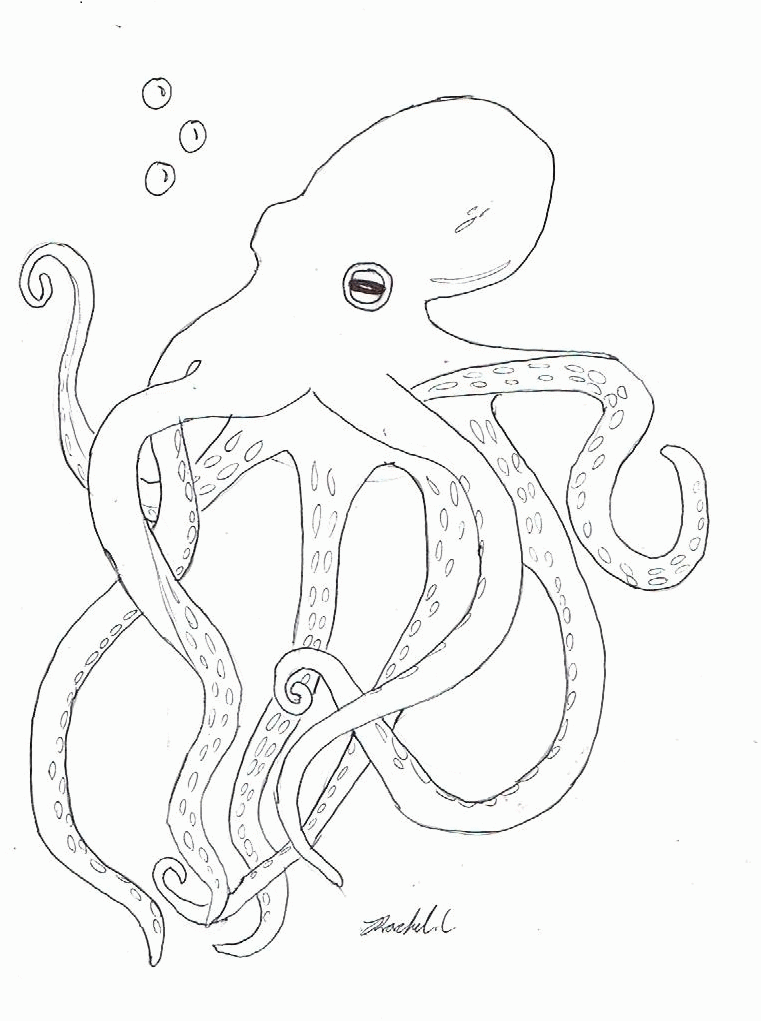 octopod Colouring Pages (page 2)