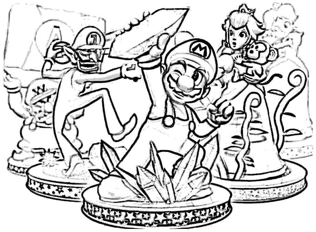 Free Colouring Sheets Cartoon Super Mario Bros For Preschool - #