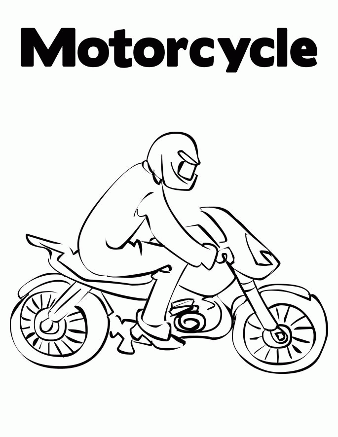 Motorcycle | Coloring
