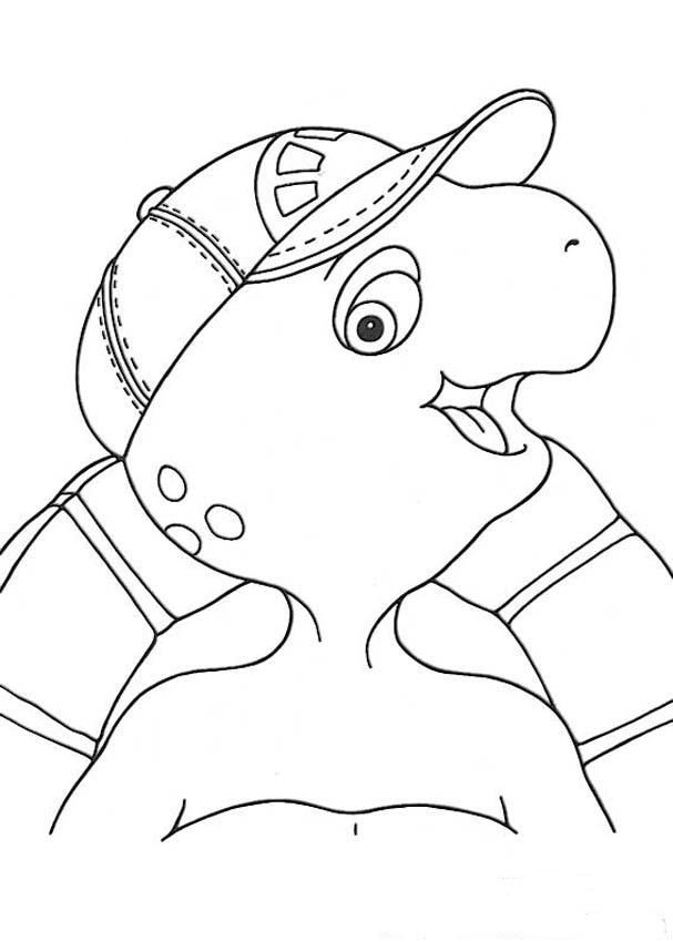Smiling Franklin Coloring Page | Kids Coloring Page