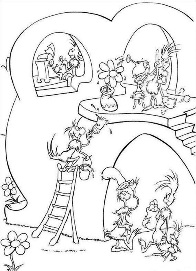 Dr Seuss Fish Coloring Pages Hd Quotes Wallpaper HD 276725 Free Dr 