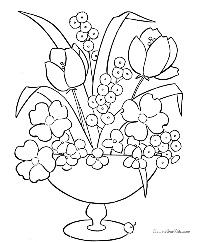 Flower Coloring Pages Printable