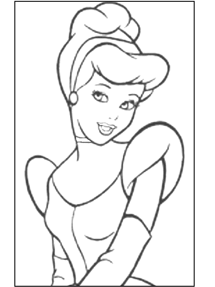 Cinderella coloring pictures