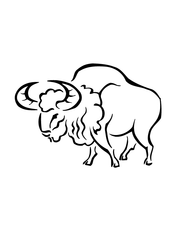 wild ox printable coloring in pages for kids - number 1905 online