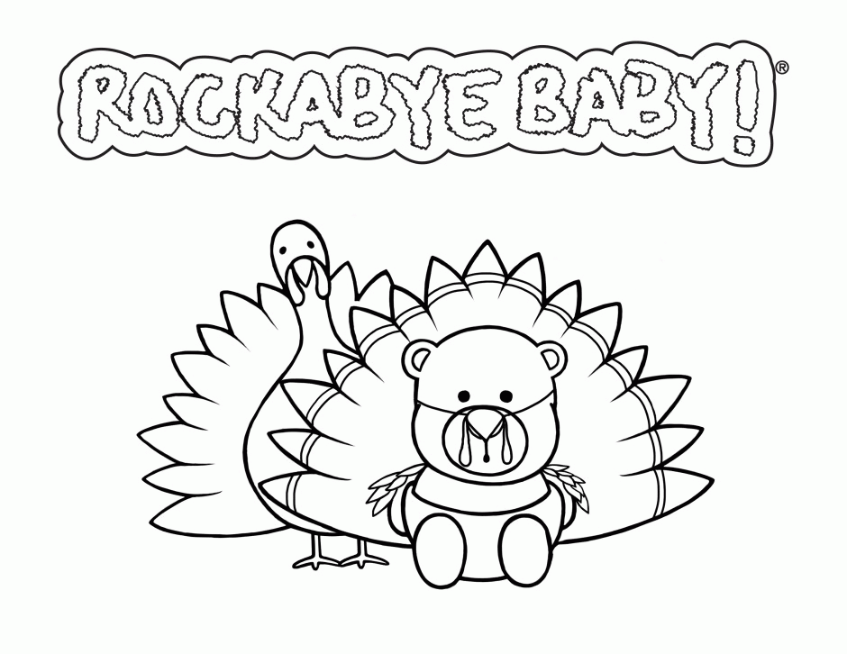 Cooked Turkey Coloring Pages Thanksgiving Turkey Cartoons Kids 