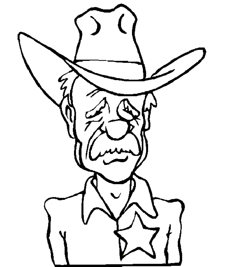 Coloring Page - Cowboy coloring pages 16