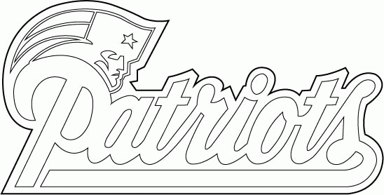 Patriots logo coloring page