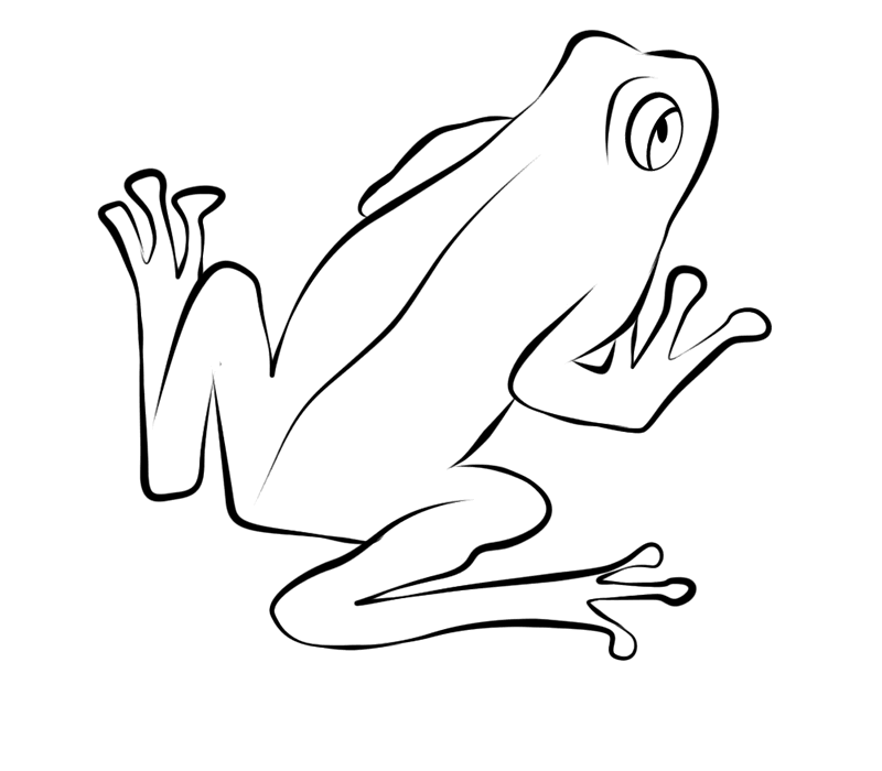 image of a frog | Coloring Picture HD For Kids | Fransus.com800 