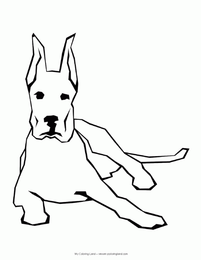 Print Dog Coloring Page Creativity | ViolasGallery.