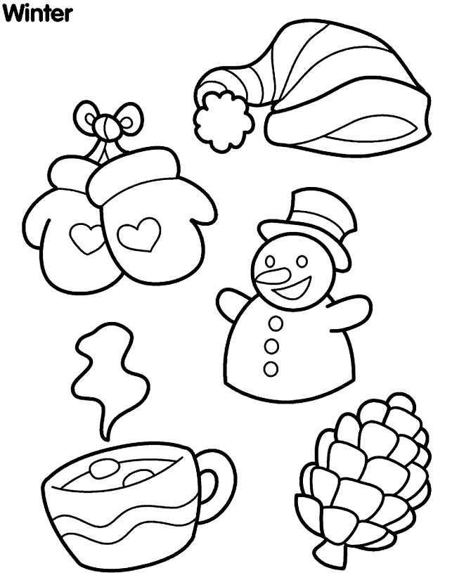 Winter Themed Coloring Pages - Free Printable Coloring Pages 