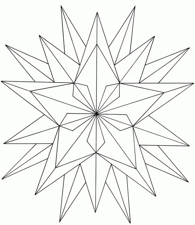 Geometric Coloring Page | Pencils-Pixels