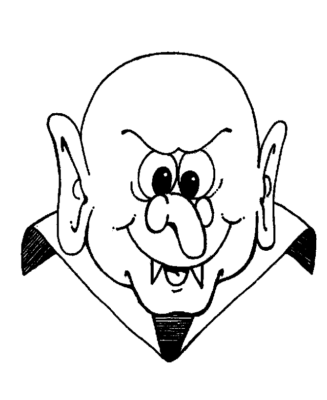 Scary Halloween Coloring Page - Halloween Scary Man - Free 